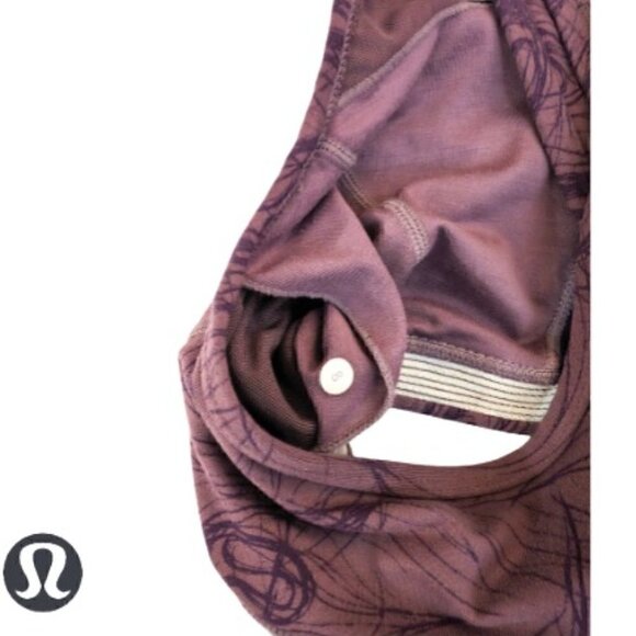 Lululemon Athletica size 8 Sports Bra - purple peacock - Picture 3 of 3
